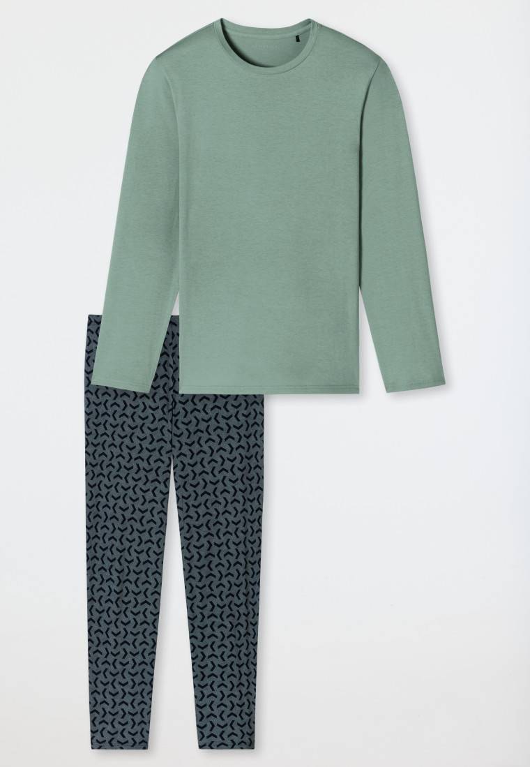 Schiesser Schlafanzug lang linde - Casual Essentials Zeitbegrenzte Promotion