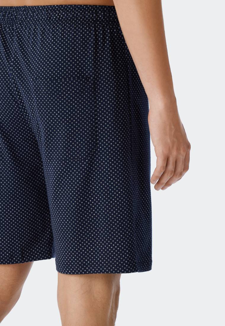 Schiesser Schlafanzug kurz Jersey blau - Ebony Vierteljährliche Förderung