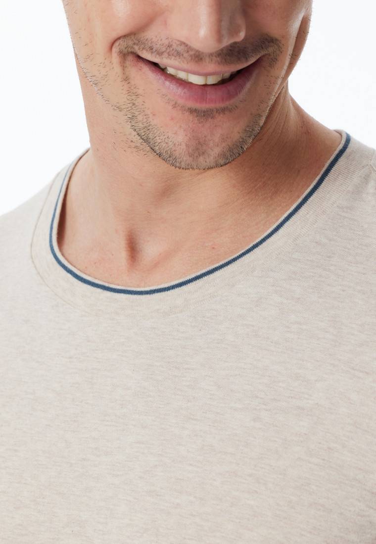 Schiesser Shirt langarm beige meliert - Mix+Relax Black Friday
