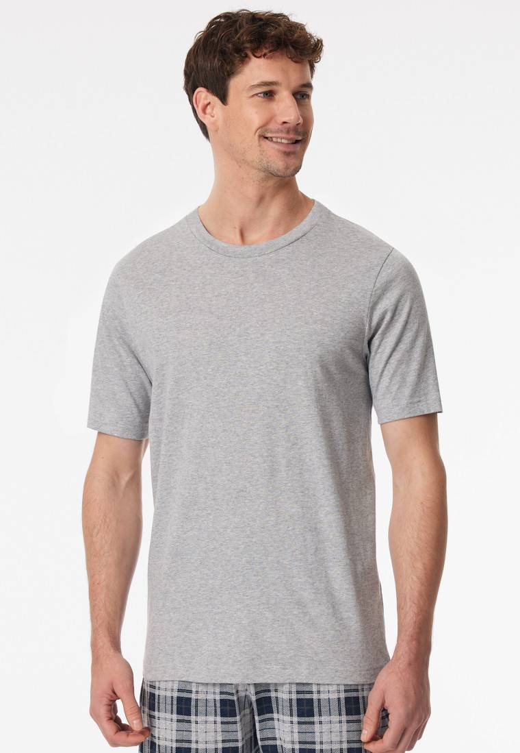 Schiesser Shirt kurzarm grau-meliert - Mix+Relax Cyber Monday