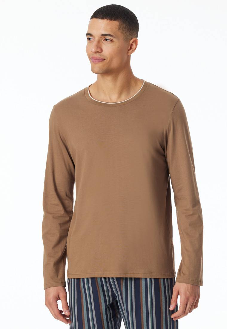 Schiesser Shirt langarm whisky - Mix+Relax Große Rabatte