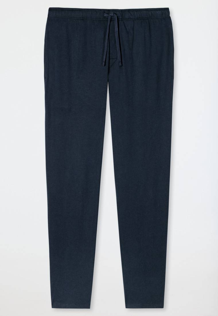 Schiesser Loungehose lang Jersey dunkelblau - Mix+Relax VIP-Rabatte