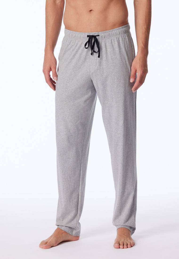 Schiesser Loungehose lang Jersey grau-meliert - Mix+Relax Tiefpreis