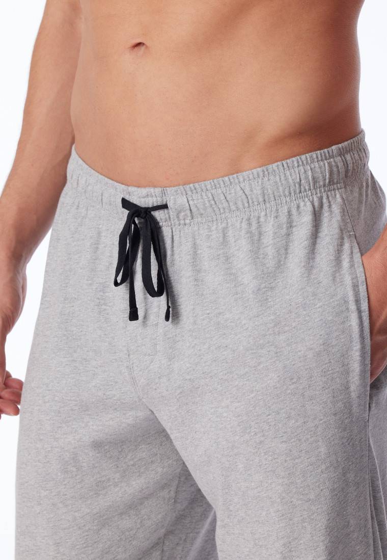 Schiesser Loungehose lang Jersey grau-meliert - Mix+Relax Tiefpreis