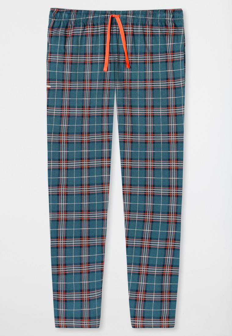 Schiesser Loungehose lang Organic Cotton kariert mehrfarbig - Mix+Relax Kostenlose Rückgabe