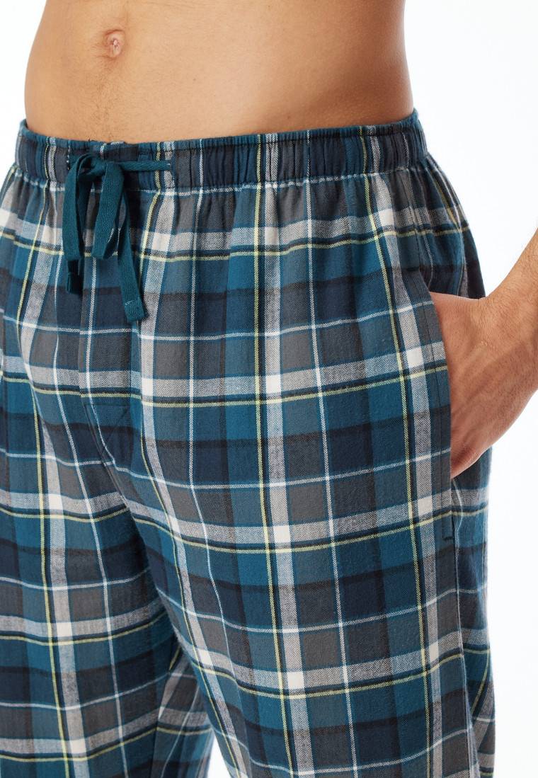 Schiesser Hose lang Flanell Karos multicolor - Mix+Relax Nur noch ein Tag übrig