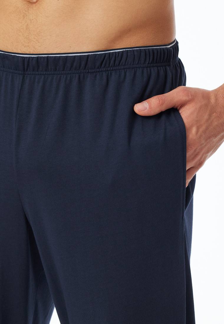 Schiesser Hose lang nachtblau - Mix+Relax Super Rabatt