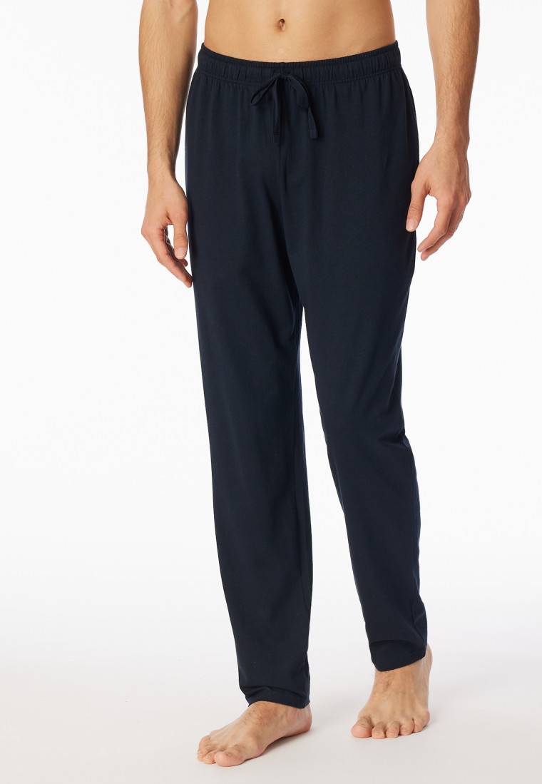 Schiesser Hose lang dunkelblau - Mix+Relax Riesige Rabatte