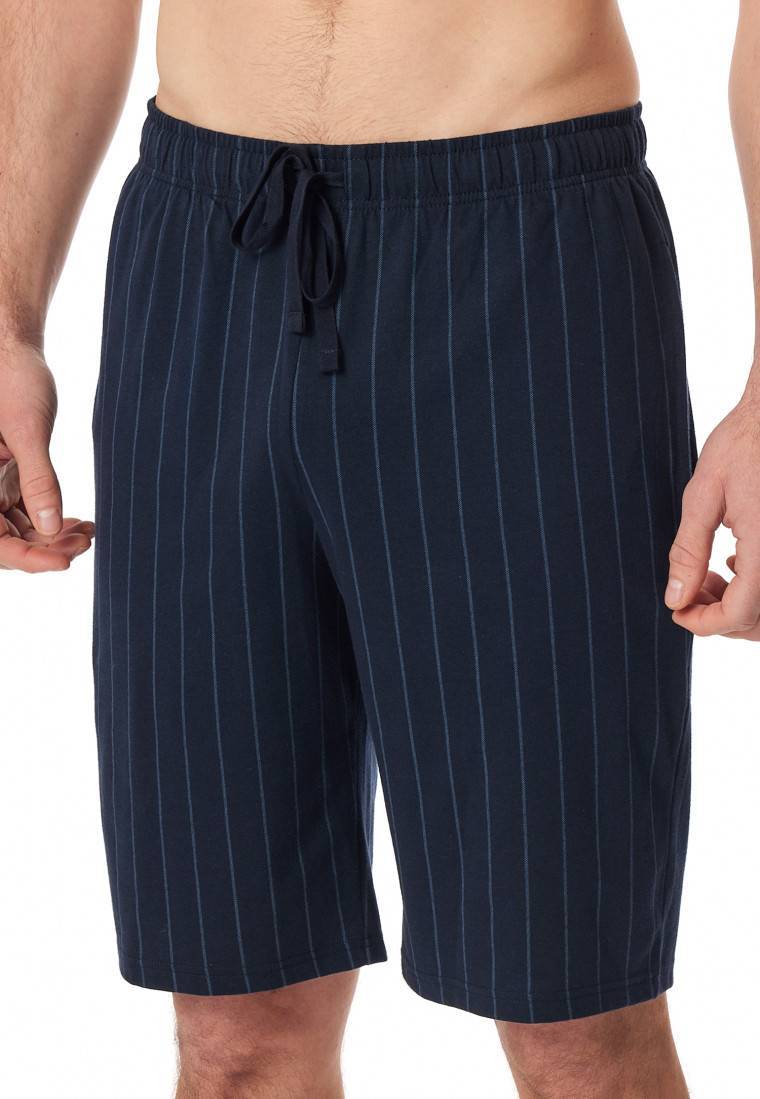 Schiesser Hose kurz nachtblau gestreift - Mix+Relax Black Friday Preise