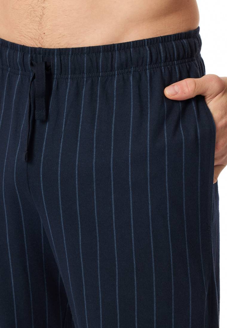 Schiesser Hose kurz nachtblau gestreift - Mix+Relax Black Friday Preise