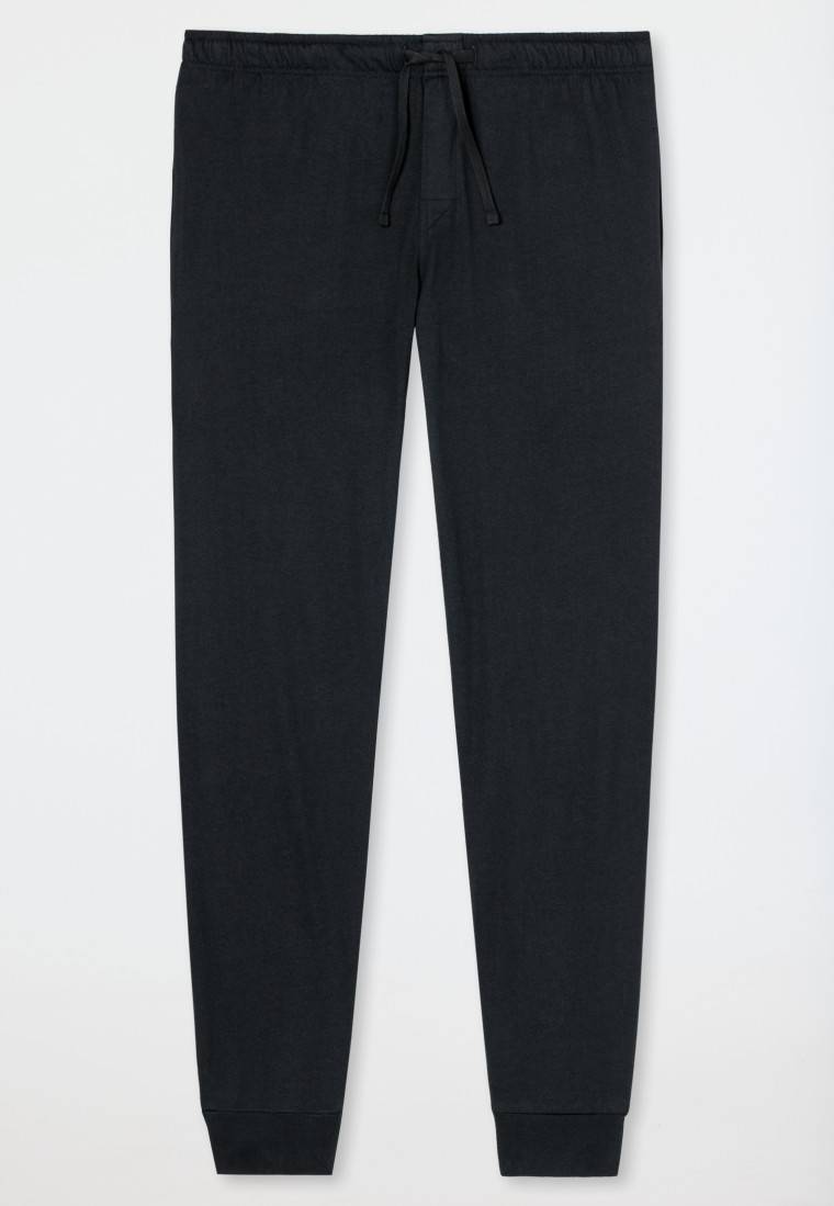 Schiesser Loungehose lang Jersey Bündchen schwarz- Mix+Relax Rabatte dieses Monats