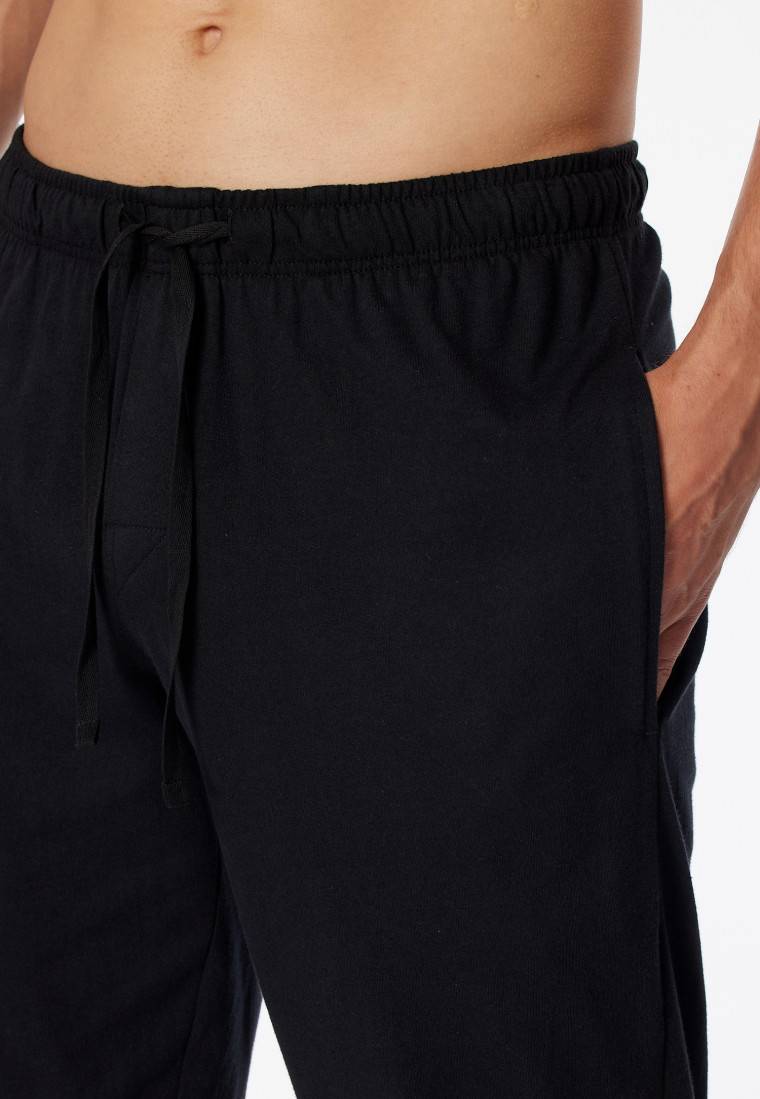 Schiesser Loungehose lang Jersey Bündchen schwarz- Mix+Relax Rabatte dieses Monats