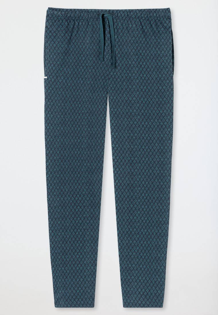 Schiesser Loungehose lang Organic Cotton dunkelblau - Mix+Relax Outlet