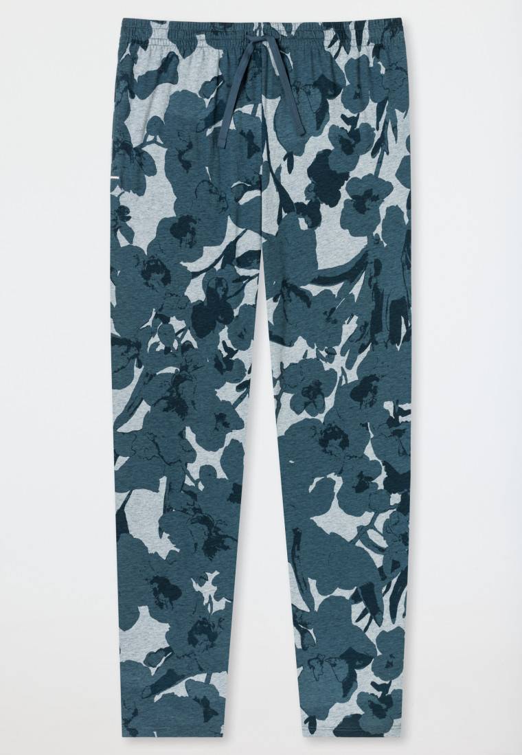 Schiesser Loungehose lang Organic Cotton mehfarbig gemustert - Mix+Relax Auslauf