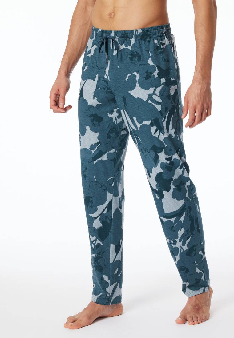 Schiesser Loungehose lang Organic Cotton mehfarbig gemustert - Mix+Relax Auslauf