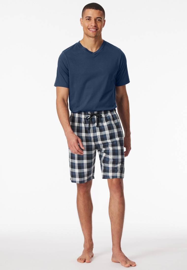 Schiesser Bermuda kurz Webware multicolor kariert - Mix+Relax Fabrikverkauf