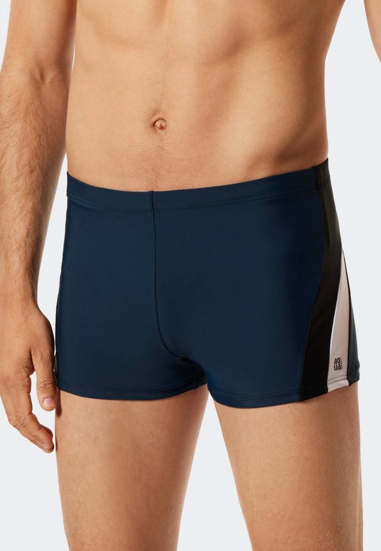 Schiesser Badehose Wirkware recycelt seitliche Streifen admiral - Nautical Active Flash Sale