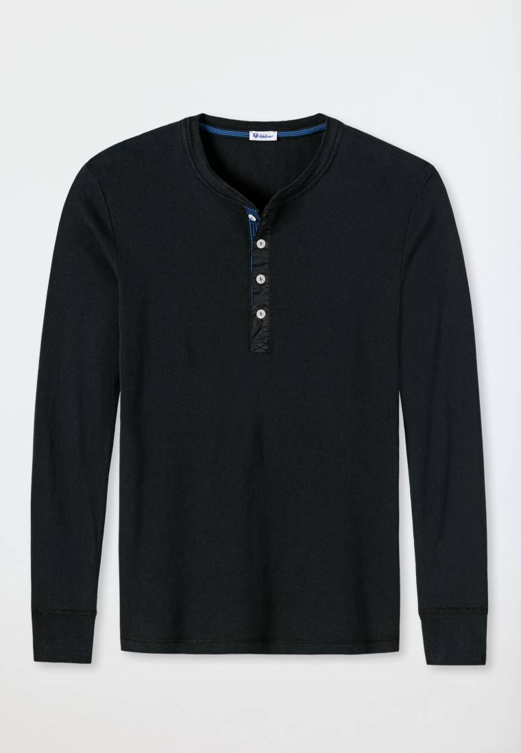 Schiesser Shirt langarm schwarz - Revival Karl-Heinz Cyber Monday