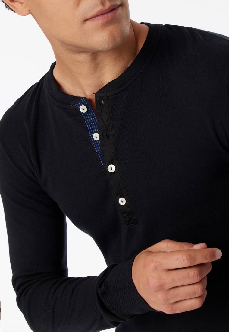 Schiesser Shirt langarm schwarz - Revival Karl-Heinz Cyber Monday
