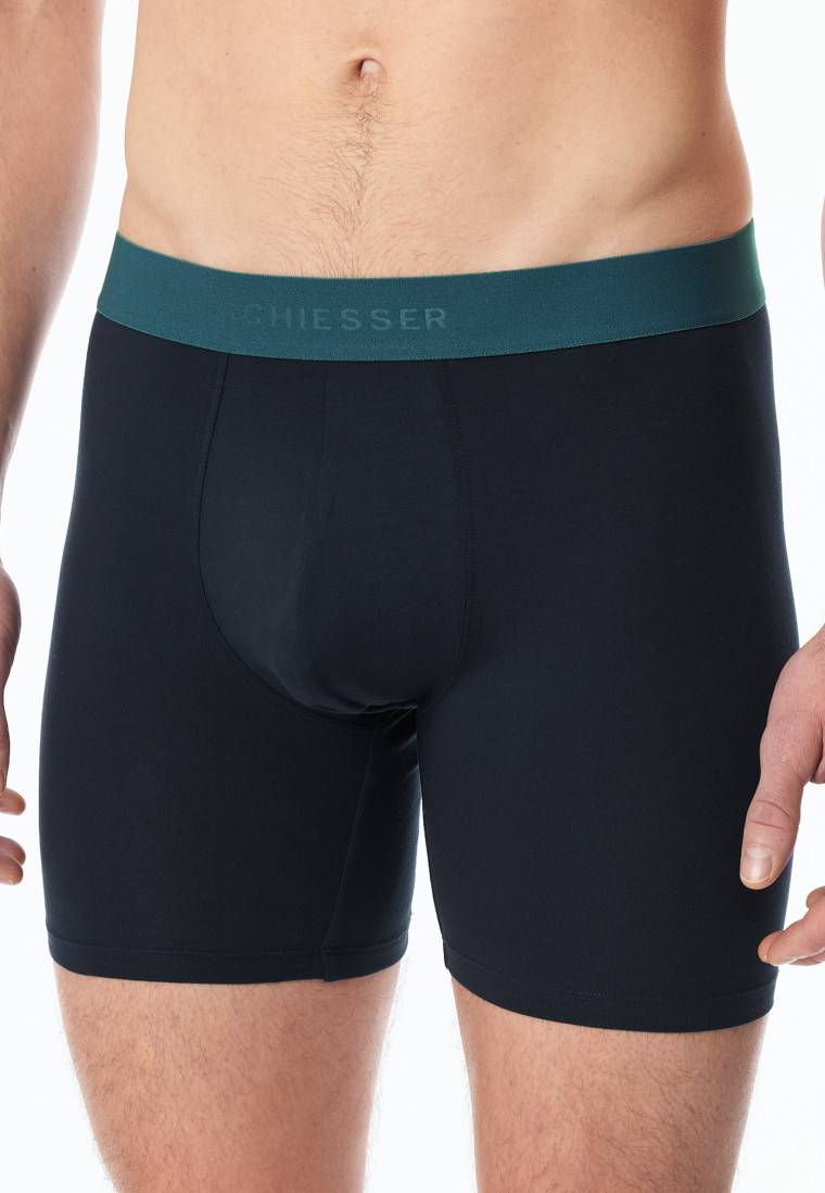 Schiesser Long-Shorts 2er-Pack Organic Cotton Webgummibund mehrfarbig - 95/5 Muttertagsangebot