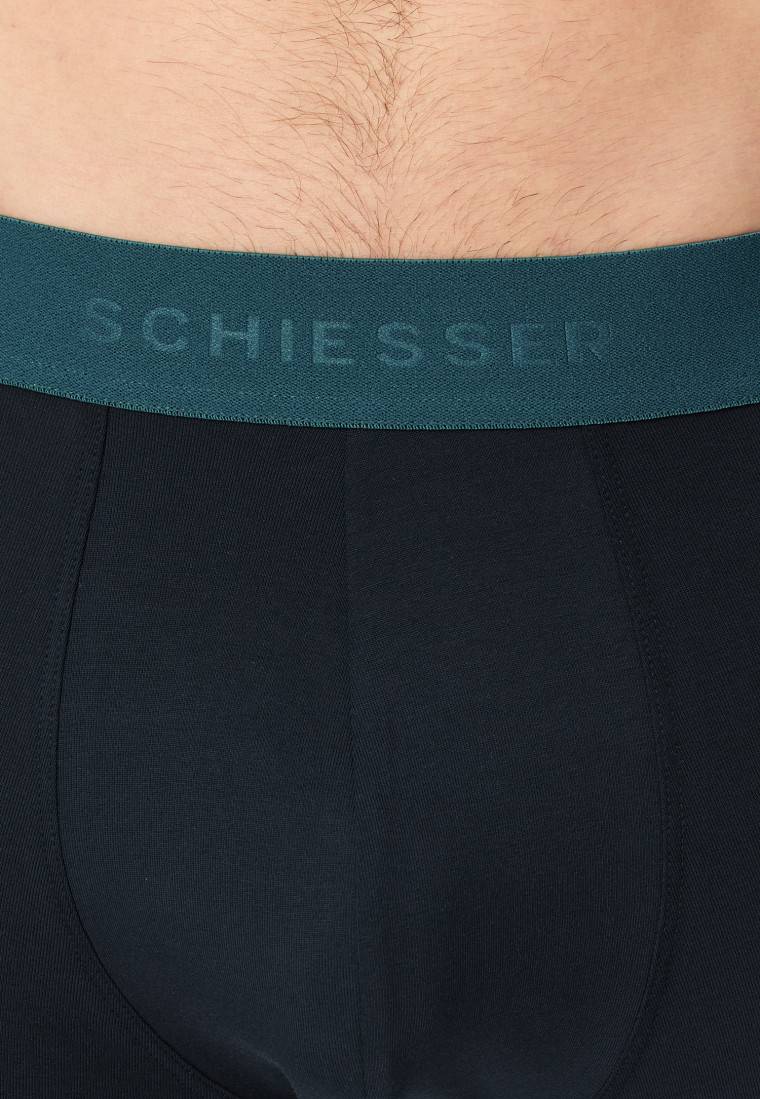 Schiesser Long-Shorts 2er-Pack Organic Cotton Webgummibund mehrfarbig - 95/5 Muttertagsangebot