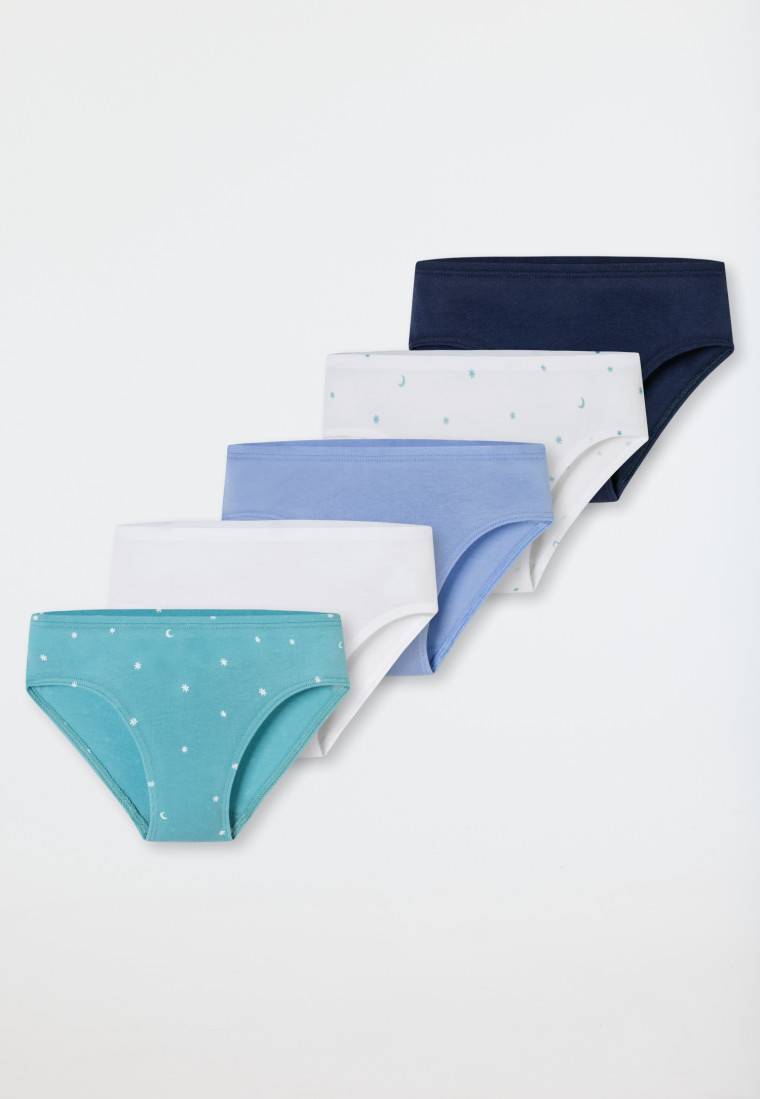 Schiesser Slips 5er-Pack Organic Cotton Softbund Sterne Monde mehrfarbig - 95/5 Top Angebot