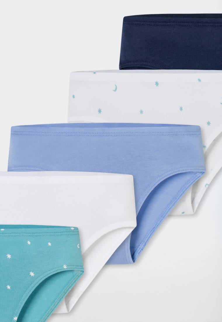 Schiesser Slips 5er-Pack Organic Cotton Softbund Sterne Monde mehrfarbig - 95/5 Top Angebot