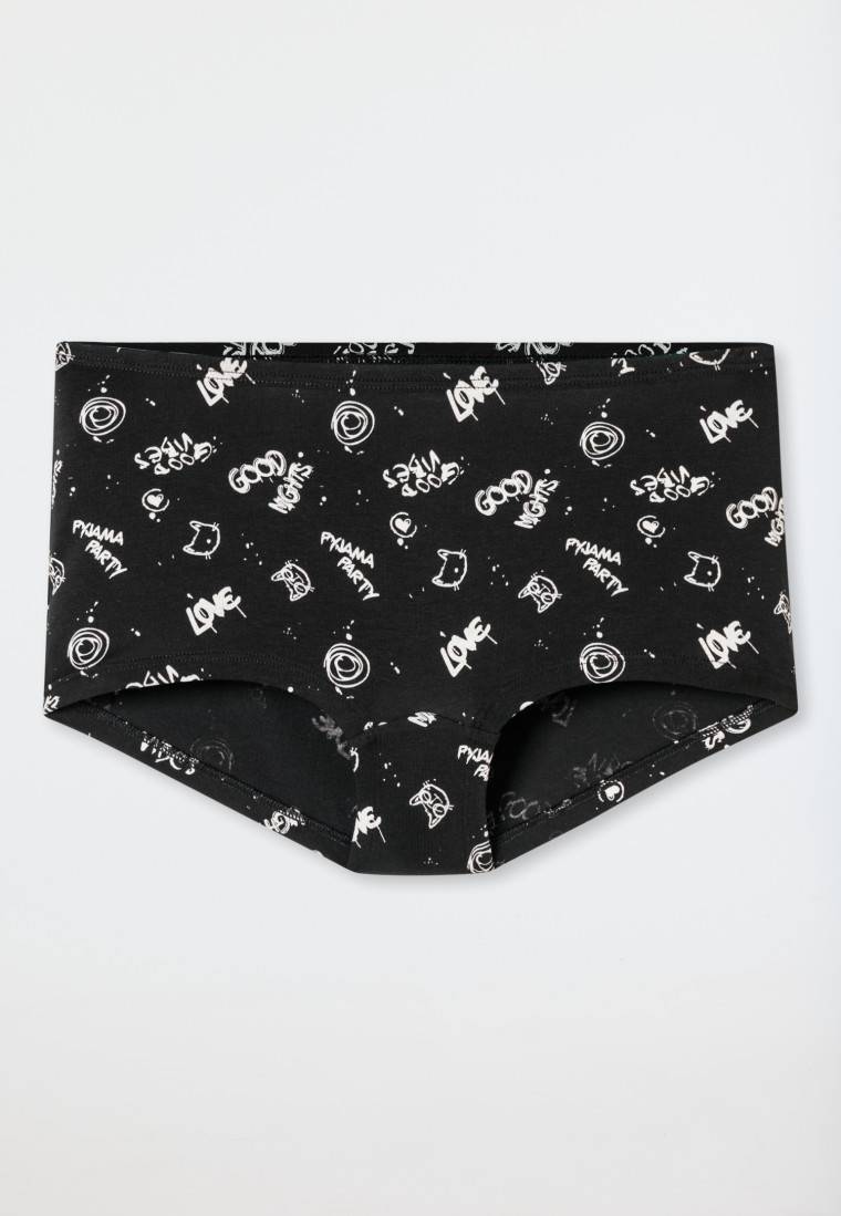 Schiesser Shorts 3er-Pack Organic Cotton schwarz bedruckt - 95/5 Sonderangebote
