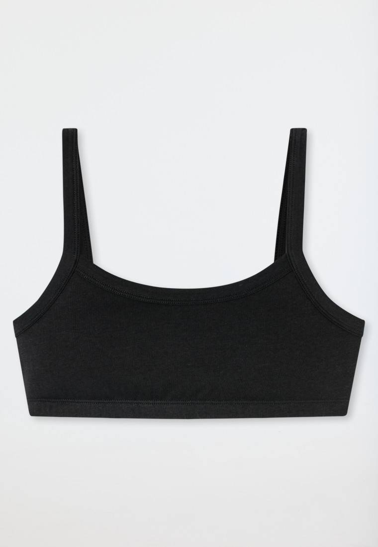 Schiesser Bustiers 2er-Pack schwarz/ creme - Fresh Vibe Super Sparpreis