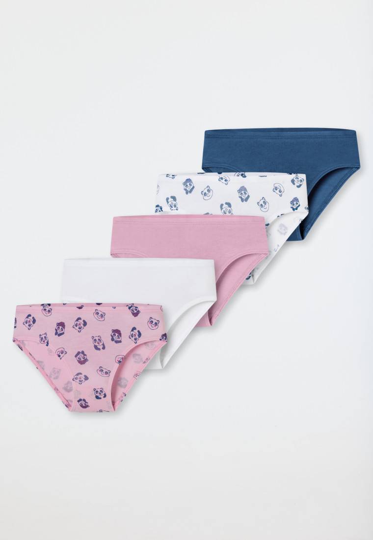 Schiesser Slips 5er-Pack Organic Cotton Softbund Pandas Ringel mehrfarbig - 95/5 Begrenzte Freigabe