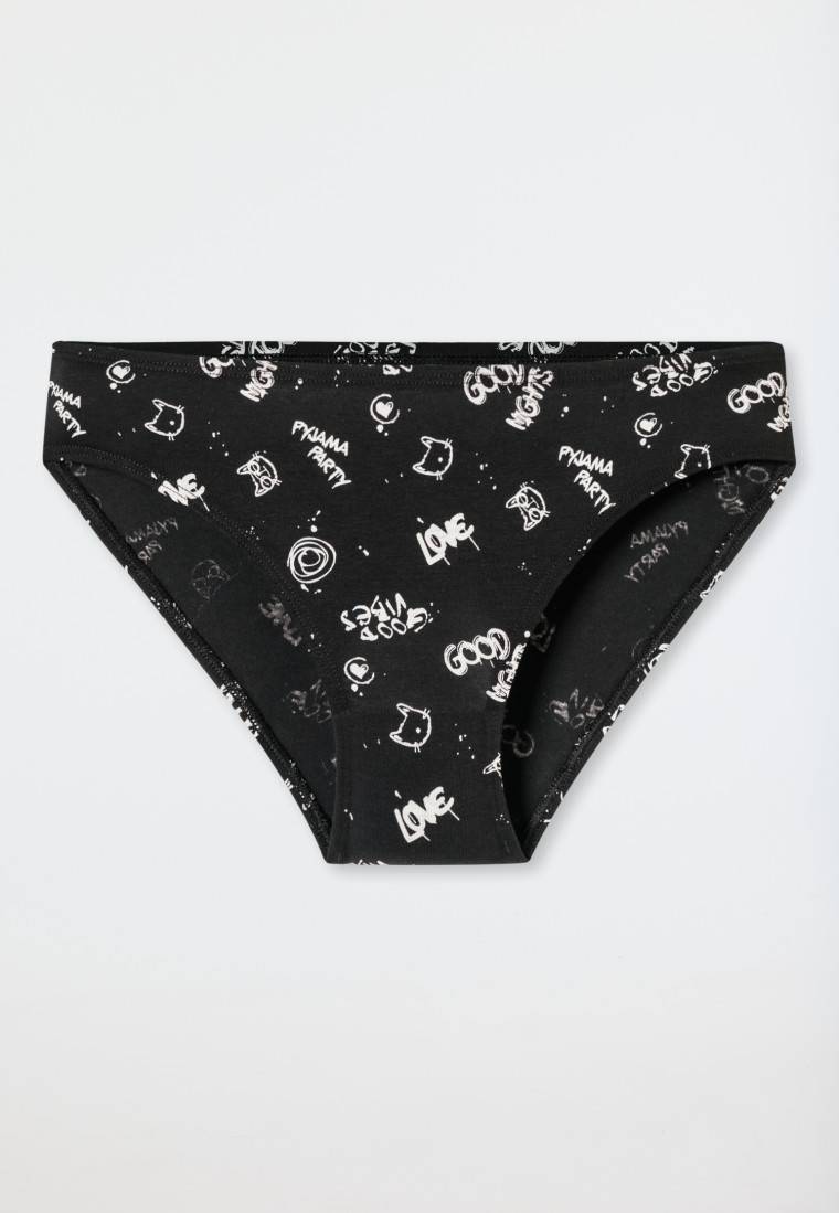 Schiesser Slips 3er-Pack Organic Cotton schwarz bedruckt - 95/5 JETZT KAUFEN