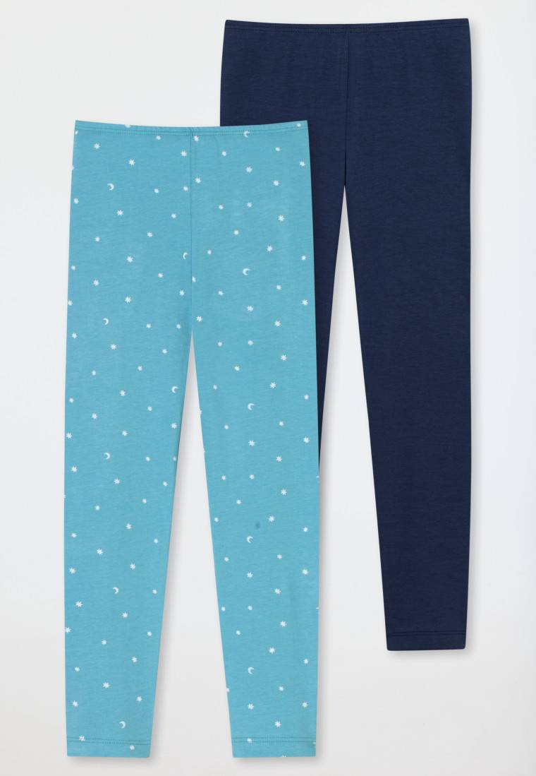 Schiesser Leggings 2er-Pack Sterne Monde mehrfarbig - 95/5 Neueste Stile