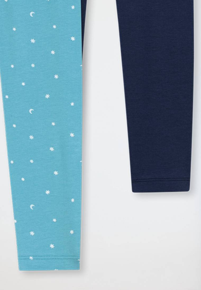 Schiesser Leggings 2er-Pack Sterne Monde mehrfarbig - 95/5 Neueste Stile