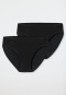 Schiesser Slips 2er-Pack schwarz - Fresh Vibe