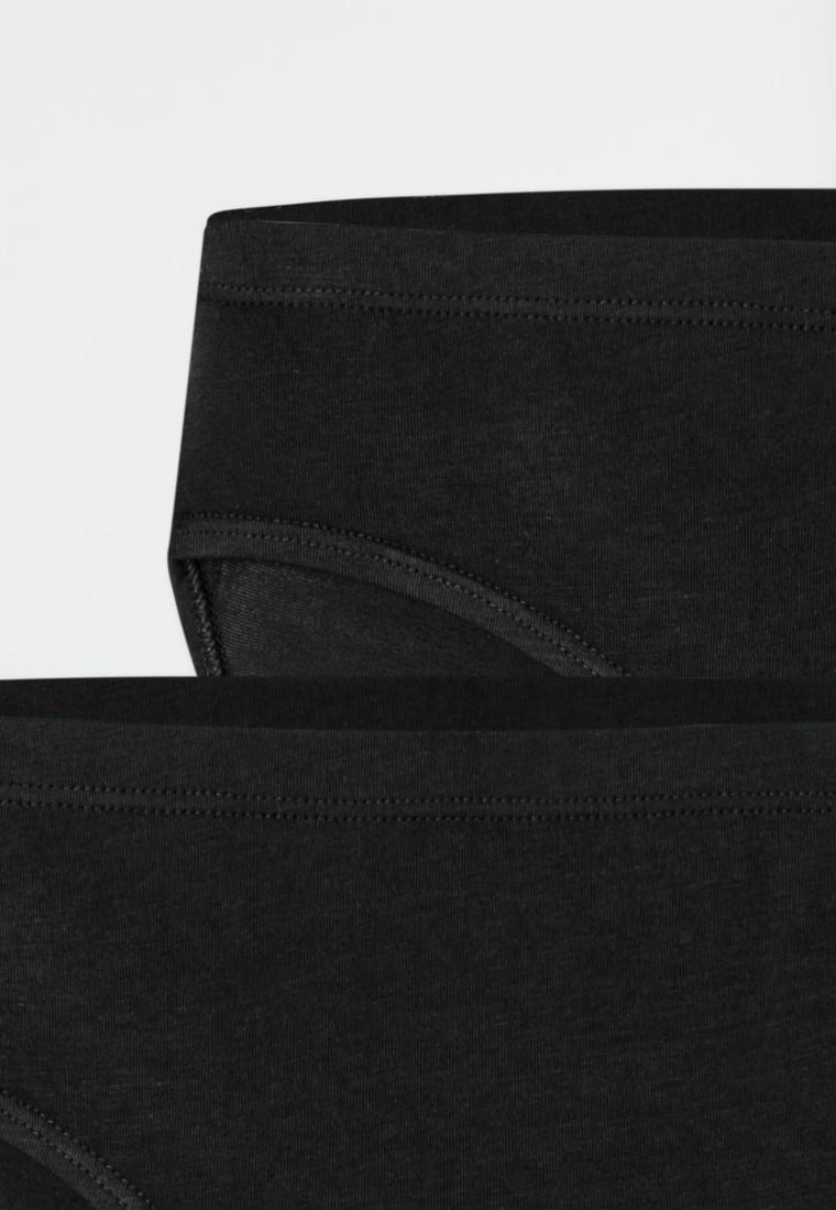 Schiesser Slips 2er-Pack schwarz - Fresh Vibe Bis zu 60% Rabatt
