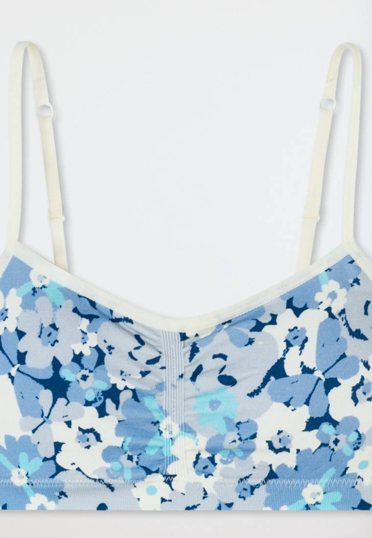 Schiesser Bustier Jersey Herzchen multicolor gemustert - Seamless Vierteljährliche Förderung