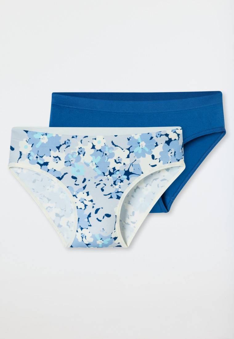 Schiesser Slips 2er-Pack dunkelblau/ gemustert - Seamless Bis zu 55% Rabatt