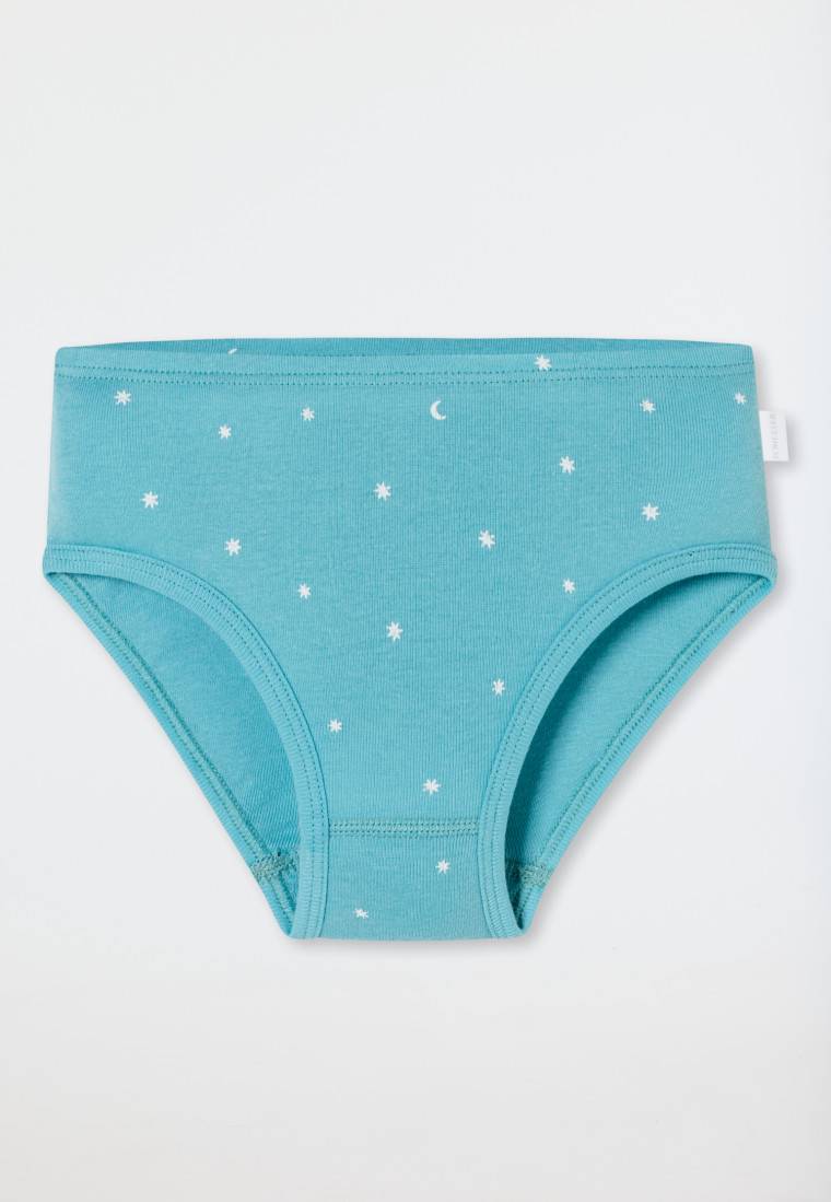 Schiesser Slips 3er-Pack Sterne Monde blau/weiß - Fine Rib Super Rabatt