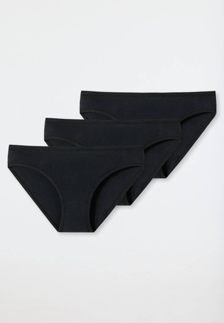 Schiesser Slips 3er-Pack Organic Cotton schwarz - 95/5 Riesige Rabatte