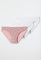 Schiesser Slips 3er-Pack Organic Cotton weiß/schwarze Punkte auf Powder Pink - 95/5
