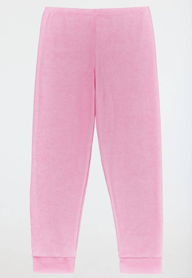 Schiesser Schlafanzug lang Frottee Bündchen Ringel rosé - Girls World Rabatte dieses Monats