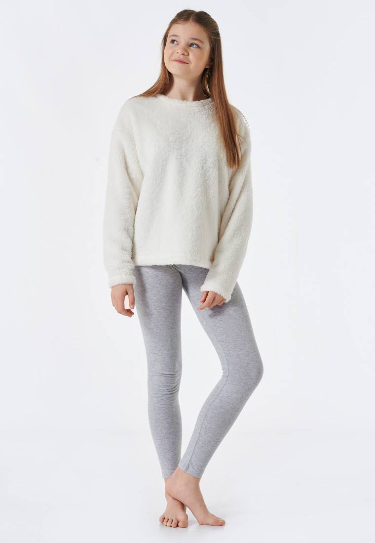Schiesser Schlafanzug lang Fleece off-white - Teens Nightwear 2025