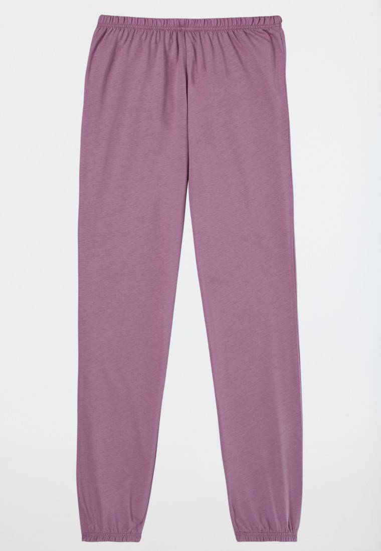 Schiesser Schlafanzug lang Bündchen Eule nachtblau - Nightwear Online
