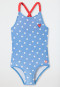 Schiesser Badeanzug Wirkware Punkte hellblau - Aqua Kids Girls