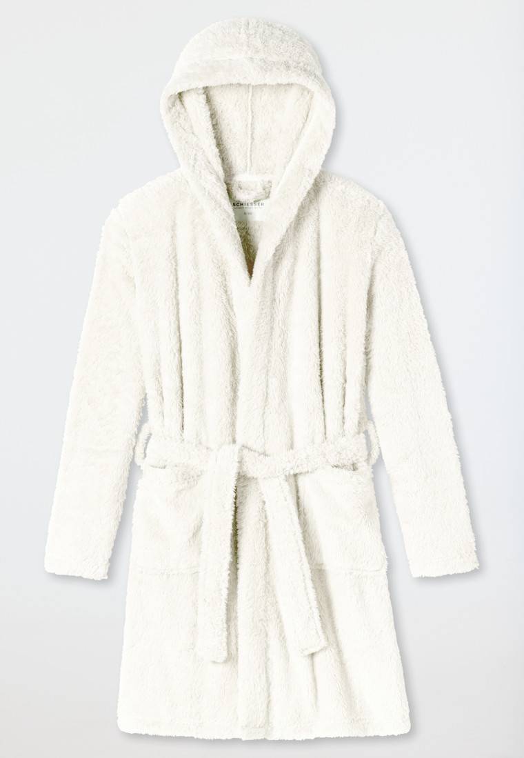 Schiesser Bademantel Teddy-Fleece off-white - Original Classics Tägliche Deals