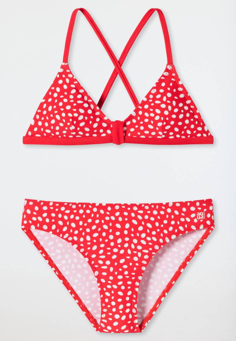 Schiesser Bustier-Bikini Wirkware recycelt LSF40+ Punkte rot - Diver Dreams Begrenzte Freigabe