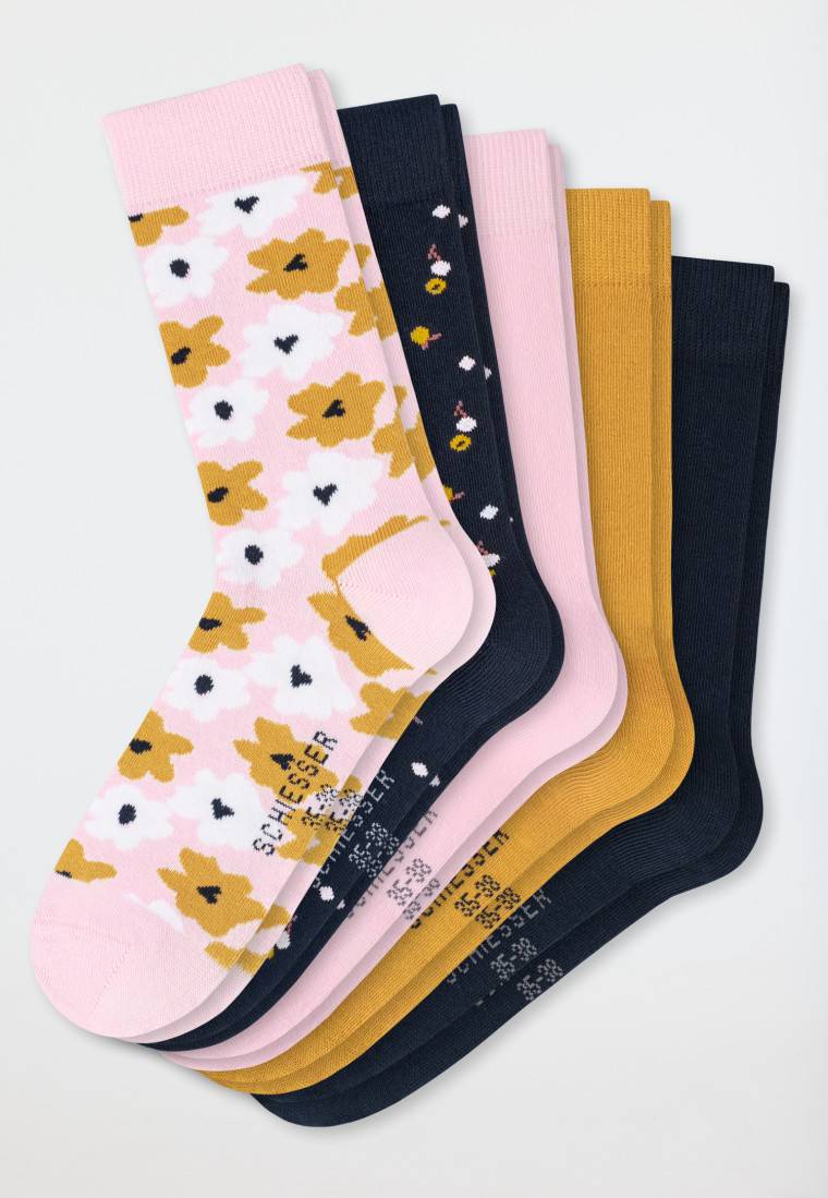 Schiesser Mädchenstrümpfe 5er-Pack mehrfarbig - Flowers Discount Store für neue Produkte
