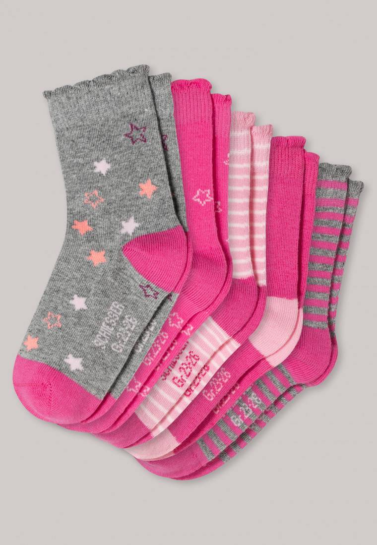 Schiesser Mädchensocken 5er-Pack Herzen mehrfarbig - Stern Nur noch ein Tag übrig