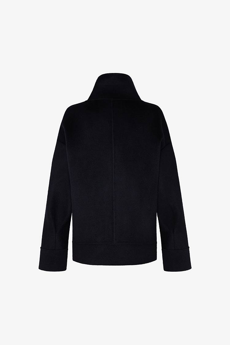 Sly 010 Gerade geschnittene Doubleface-Jacke mit Pattentaschen Kostenlose Rückgabe