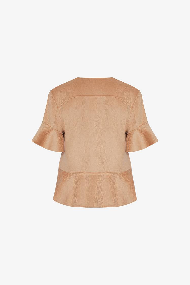 Sly 010 Feminine Jacke mit Volantärmeln aus Doubleface Bis zu 50% Rabatt